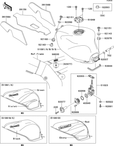 ZX900 Fuel tank(1 / 2)(zx900-e1)