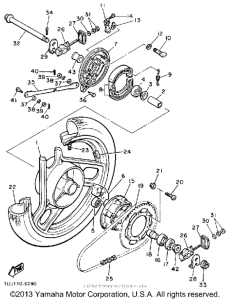 YX600AC Переднее колесо