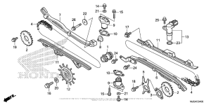 GL1800B Cam Chain + Tensioner