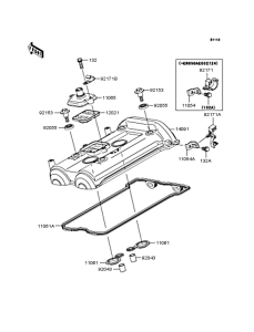 ER650 Крышка головки цилиндров