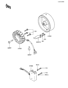 KZ750 Generator / regulator