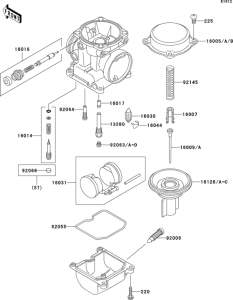 ZR1100 Carburetor parts(1 / 2)