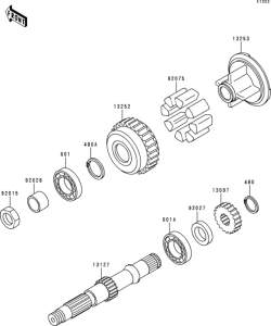 ZR750 Secondary shaft