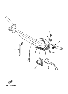 YZ250 Handle switch. lever