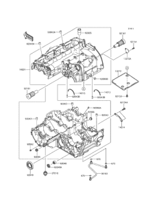 KLZ1000 Картер двигателя