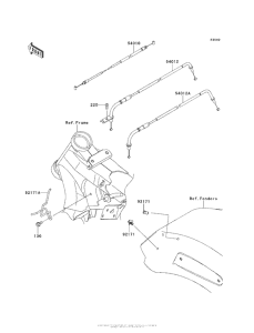VN1700 Тросы управления