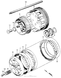 CB350 Сцепление