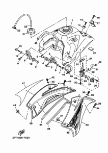 TT-R125LW Топливный бак
