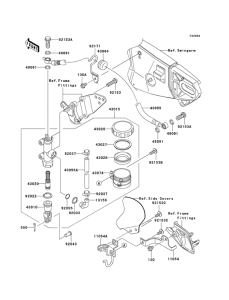 ZX1000 Задний тормозной цилиндр