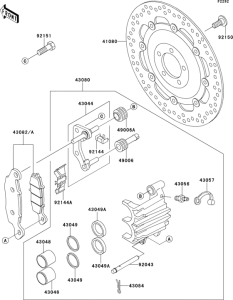 EJ650 Передний тормоз