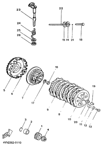 TZR50 Сцепление