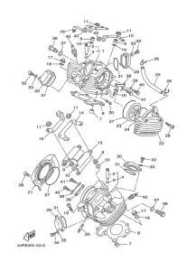 XVS650A Головка цилиндров
