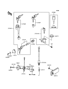 KL110 Замок зажигания