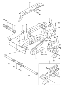 DR250 Маятник задний