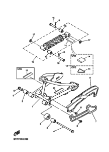 PW80 PW80V Задний рычаг и подвеска