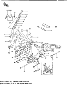 KZ650 Frame / frame fittings