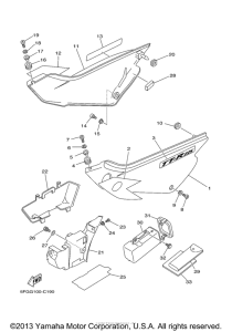 TTR225SC Боковые обтекатели