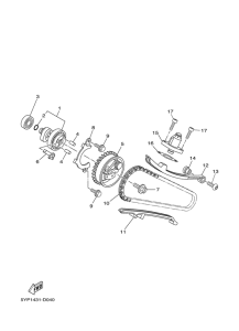 T135FI Camshaft & chain