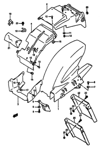 GSX-R1100 Заднее крыло