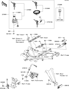EX250 Замок зажигания