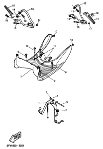 YH50 Stand. footrest