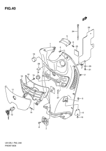 UX125 Багажник передний