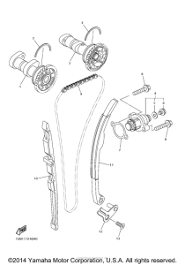 YZ250FEW Цепь механизма газораспределения