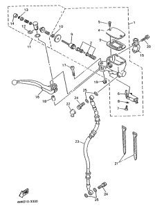 XJ600S Главный тормозной цилиндр