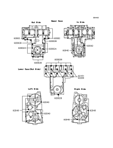 ZR400 Болты крепления картера