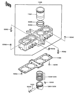 ZX600 Cylinder / pistons