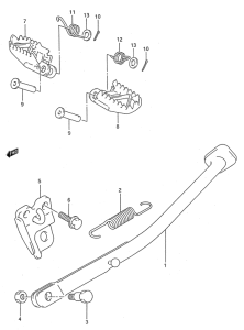 RMX250 Stand - footrest