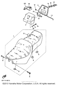 XV1100E Сиденье