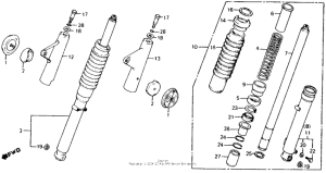 CT110 Передние аммортизаторы