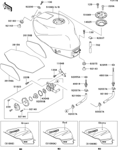 ZX600 Fuel tank(1 / 2)(zx600-f2)