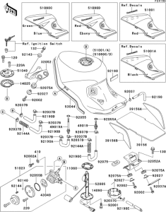 ZX1100 Fuel tank(1 / 2)(zx1100-d2)