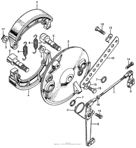 CL450 Передний тормоз