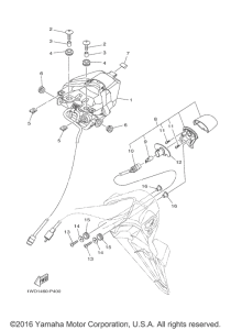 YZFR3GL Фонарь