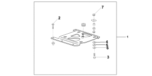 XL125V Top box sub carrier 35l