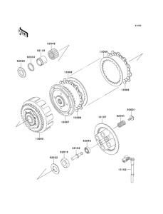 EX250 Сцепление