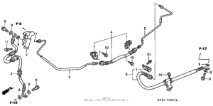 NSS250 Rear brake pipe (1)