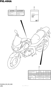DL650 (ABS) Label (Dl650Al6 E28)