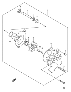 GSX-R600 Водяная помпа