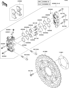 ZR1000 Передний тормоз