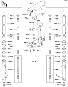 EN500 Передняя вилка
