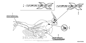 VFR1200X (DCT) Наклейки 1