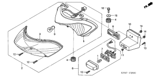 ANF125T Taillight unit ass`y