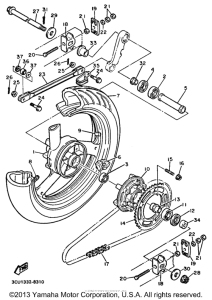 FZR750RU Переднее колесо