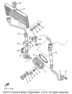 XJ900RK Масляный картер