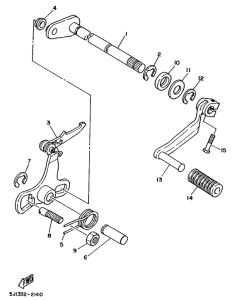 DT50MX Вал переключения