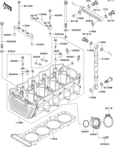 ZR1100 Головка цилиндров